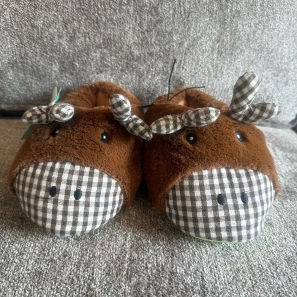 NWT Western Chief Cozy Moose toddler size 11/12 plush lightweight slippers
